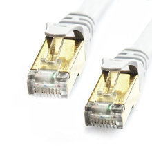 Cat7 Высокоскоростной Ethernet LAN Сетевой кабель Позолоченный RJ45